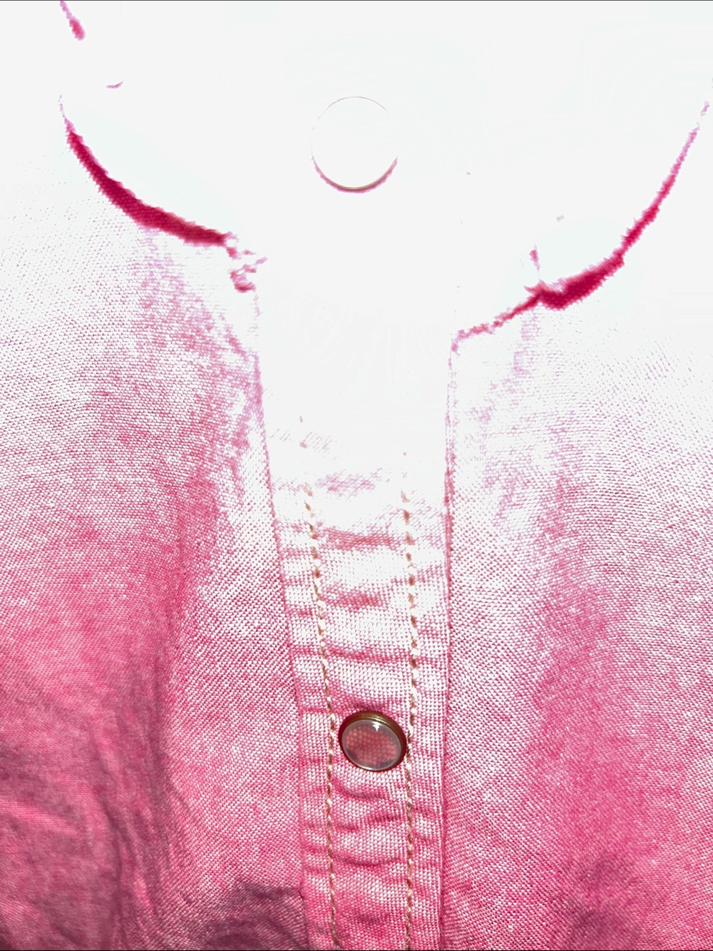 Bit & Bridle Pink Ruffle Front Button Shirt - Picture 7 of 9